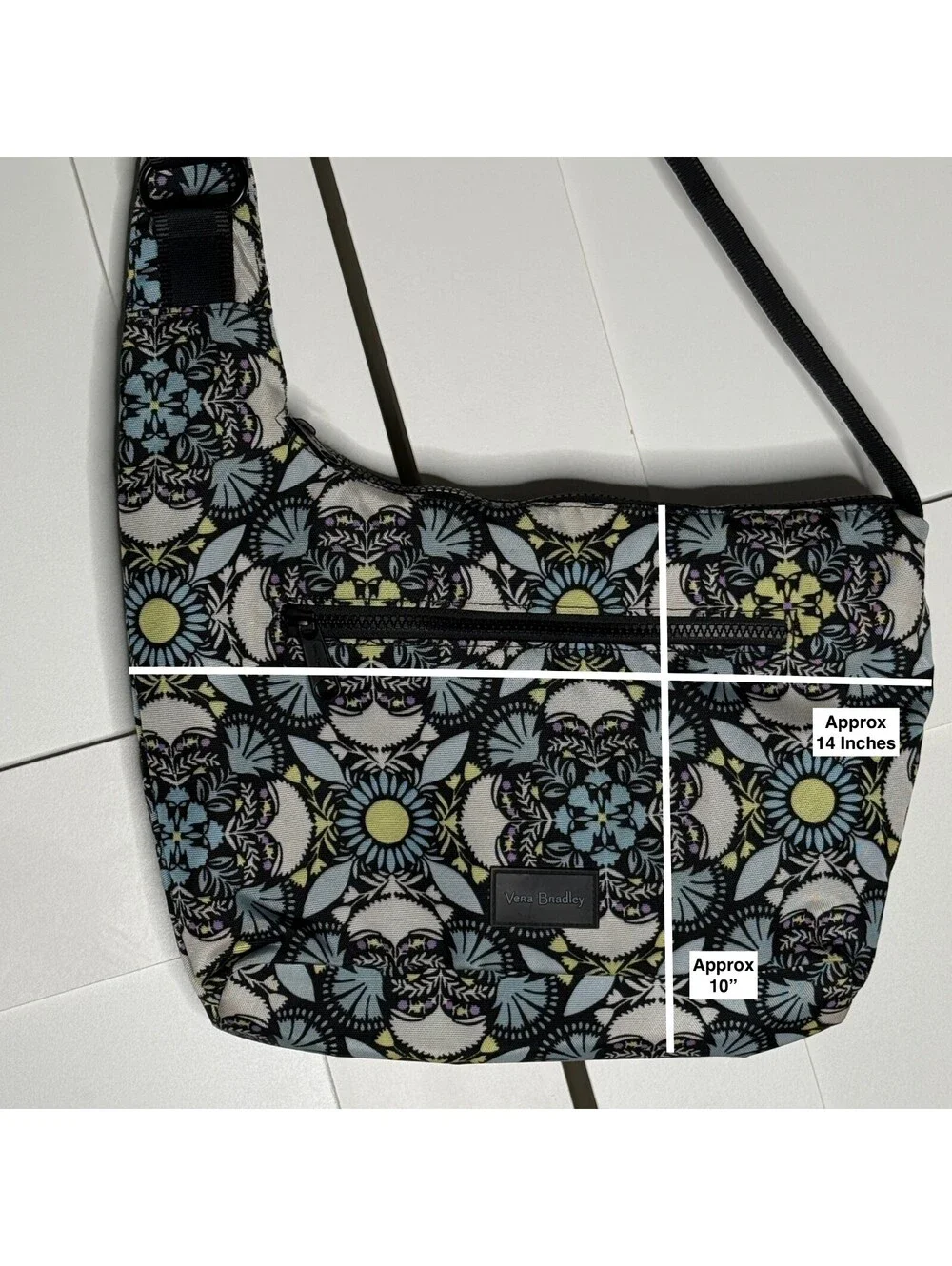 Vera Bradley Crossbody Bag Colorful Floral Adjustable Strap
